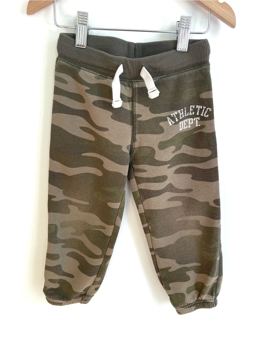 $4 💥Like New Camo Sweatpants Joggers, Khaki & Tan, Toddler Unisex, Soft & Fleecy